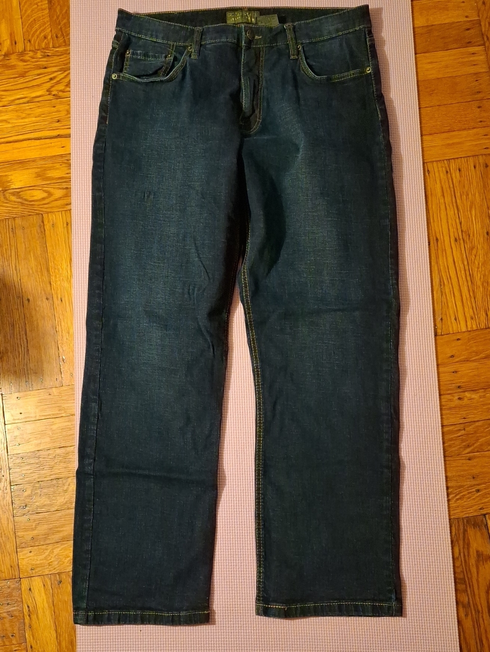 Straight-Leg Men's Jeans in Dark Blue